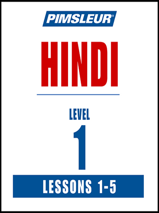 Title details for Pimsleur Hindi Level 1 Lessons 1- by Pimsleur - Wait list